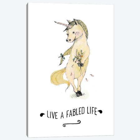 Live Fabled Life Canvas Print #PZK114} by Paola Zakimi Art Print