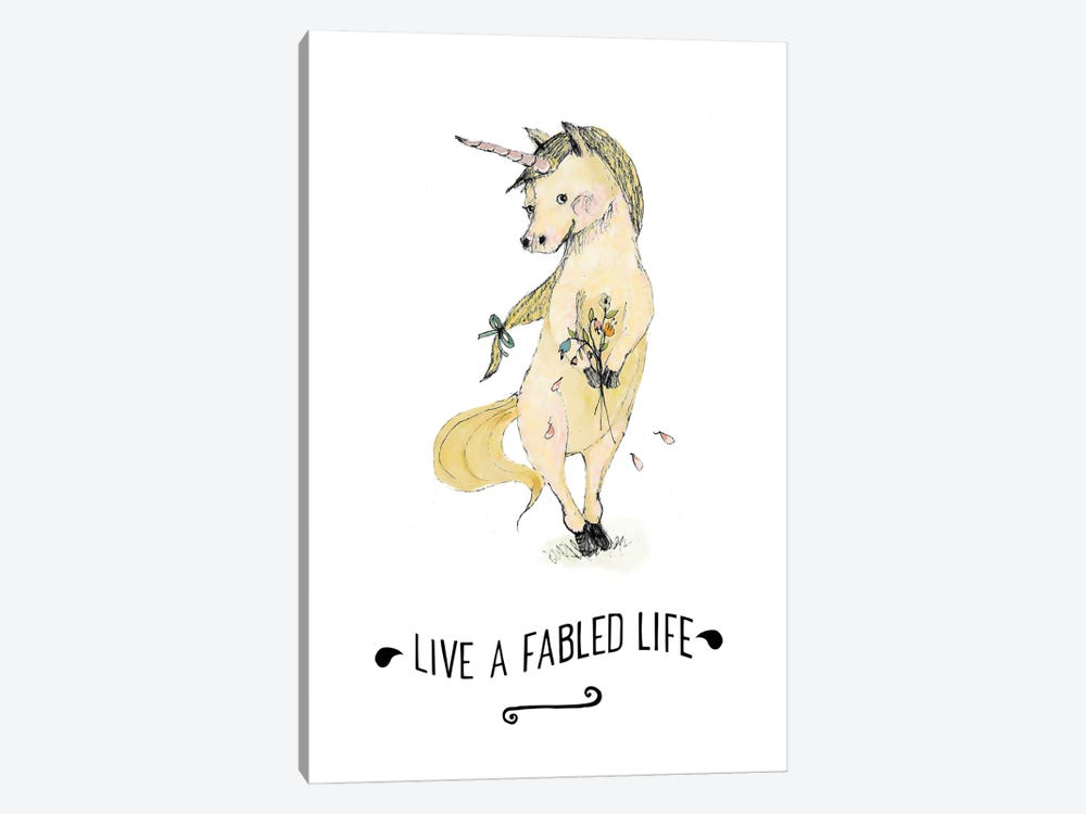 Live Fabled Life by Paola Zakimi 1-piece Canvas Art Print