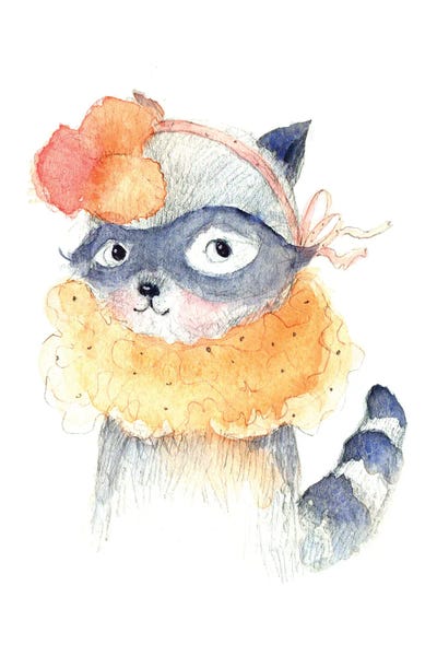Raccoons: Pompom I by Paola Zakimi