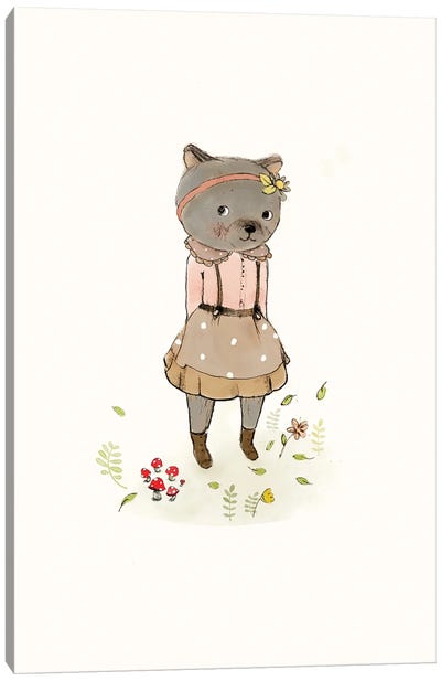 Bear Spring Canvas Art Print - Paola Zakimi