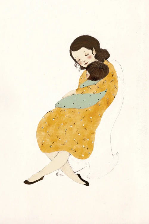 Mom And Baby by Paola Zakimi wall art