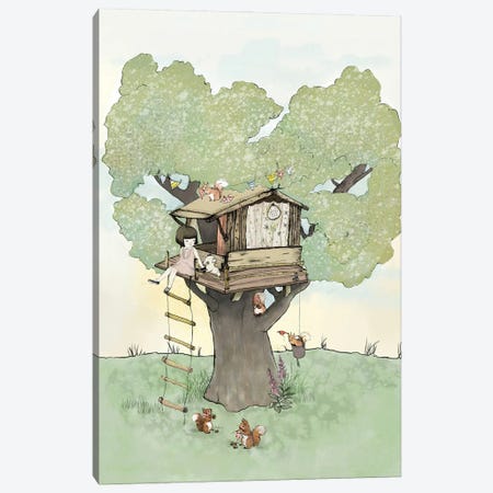 Tree House Canvas Print #PZK142} by Paola Zakimi Canvas Art Print