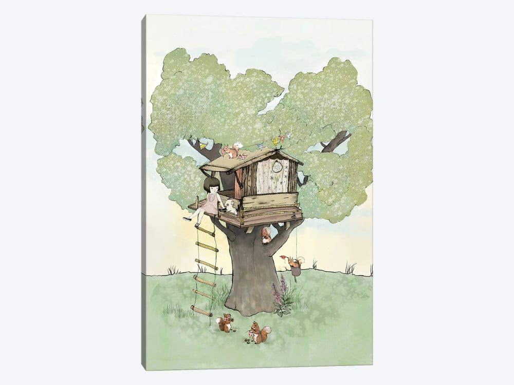 Tree House by Paola Zakimi 1-piece Canvas Art