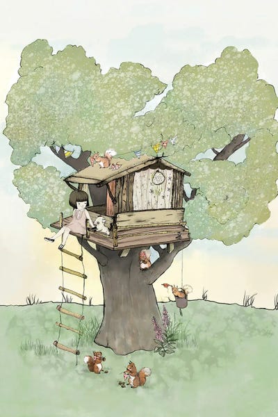 Squirrels: Tree House by Paola Zakimi