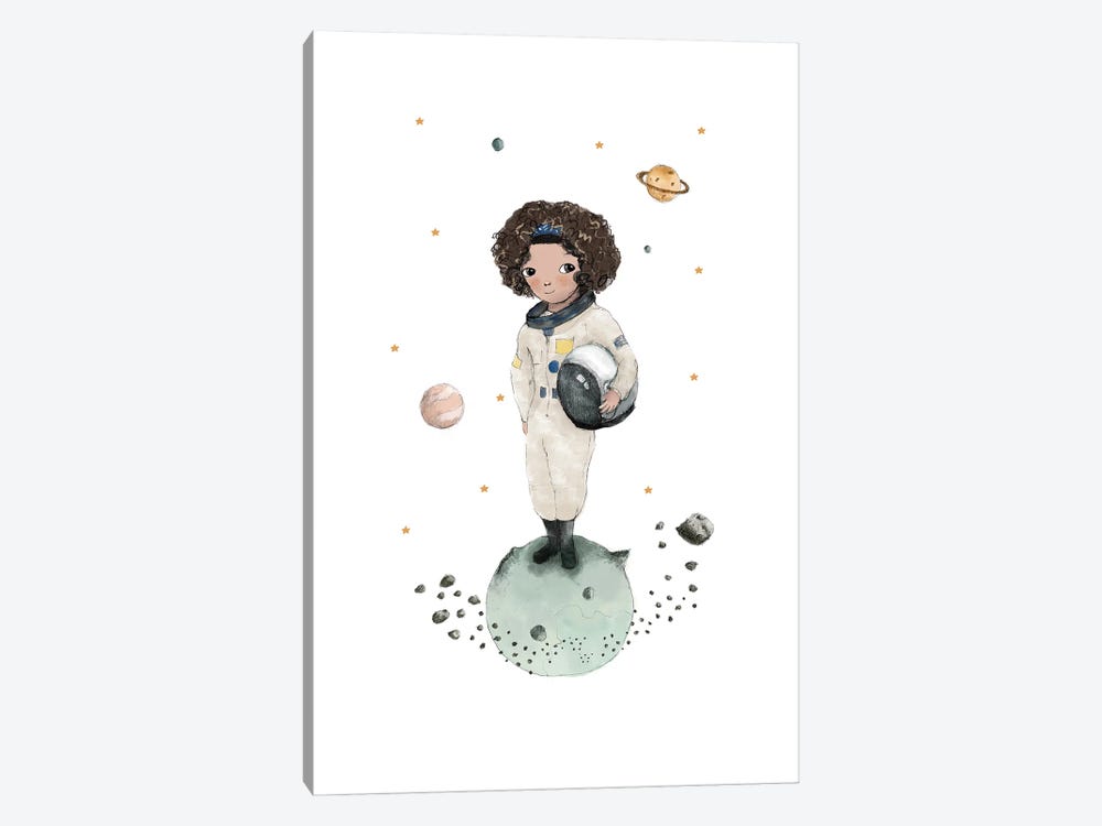 Astronaut Brown Skin by Paola Zakimi 1-piece Art Print