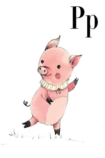 The Letter P: Pig by Paola Zakimi