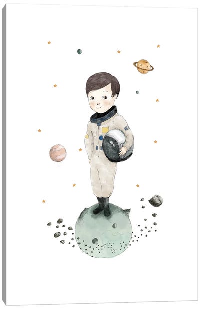 Astronaut Boy Canvas Art Print