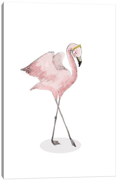 Flamingo I Canvas Art Print - Paola Zakimi