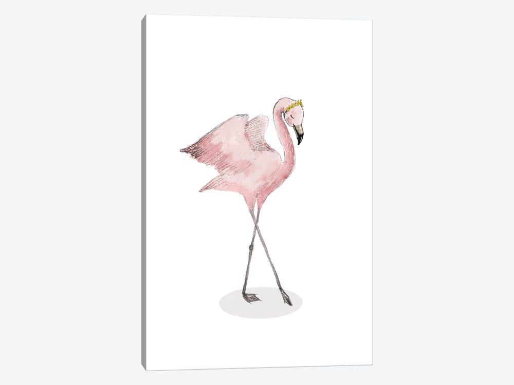 Flamingo I by Paola Zakimi 1-piece Canvas Art