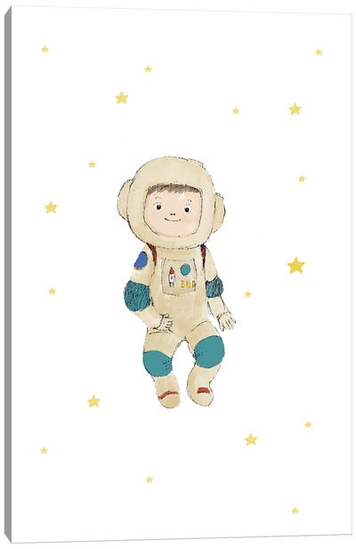 Baby Astronaut Canvas Art Print - Paola Zakimi