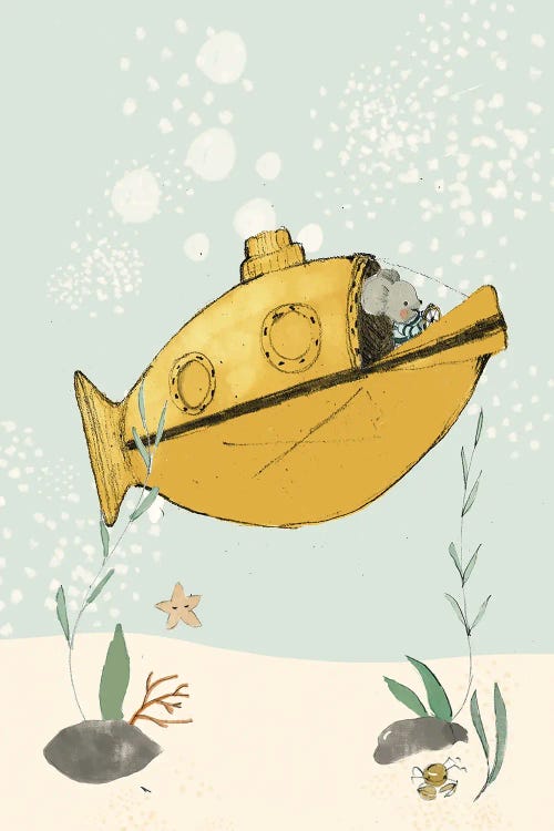 Yellow Submarine by Paola Zakimi wall art
