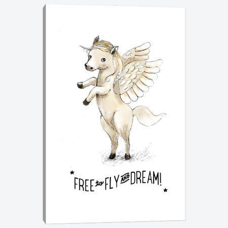 Free To Fly And Dream Canvas Print #PZK51} by Paola Zakimi Canvas Artwork