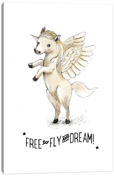 Free To Fly And Dream Canvas Art Print - Pegasus Art