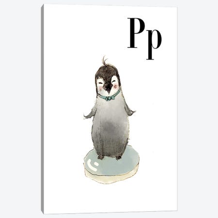 Pinguino Canvas Print #PZK52} by Paola Zakimi Canvas Artwork