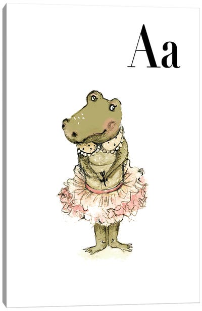 Ali Canvas Art Print - Crocodile & Alligator Art