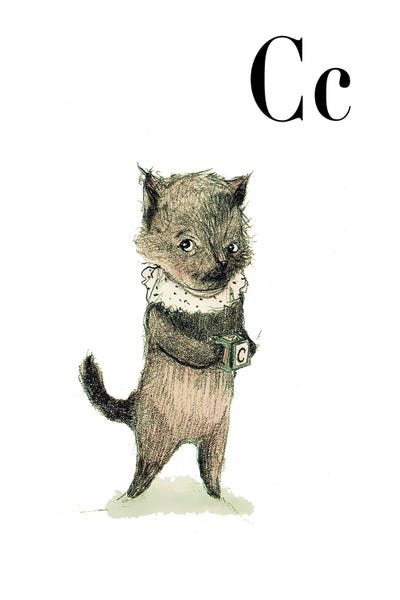 The Letter C: Cat by Paola Zakimi