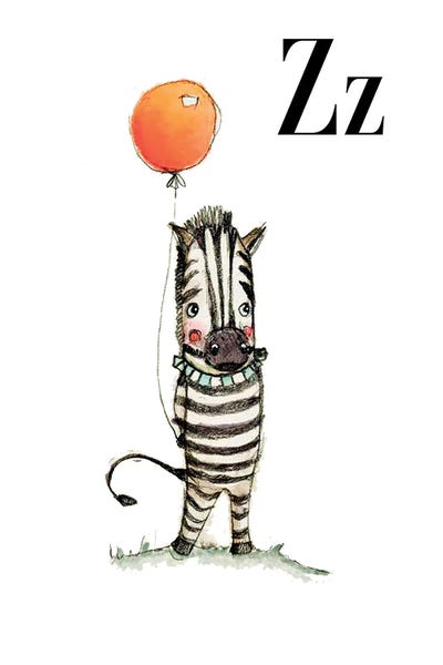 Balloons: Zebra by Paola Zakimi