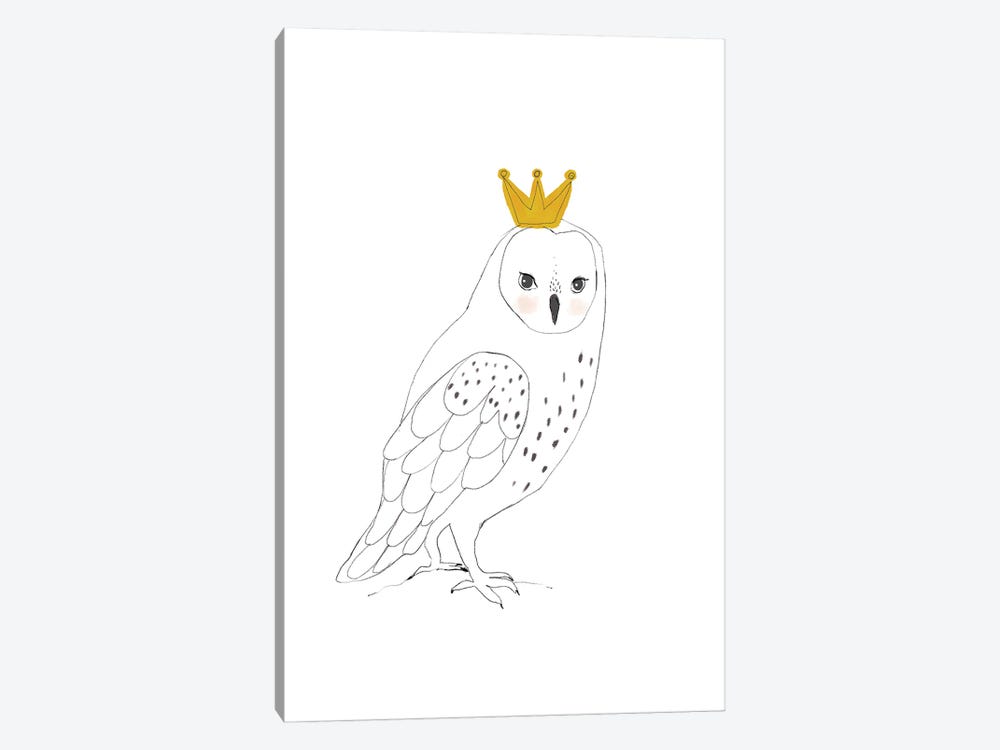 King Owl by Paola Zakimi 1-piece Canvas Artwork