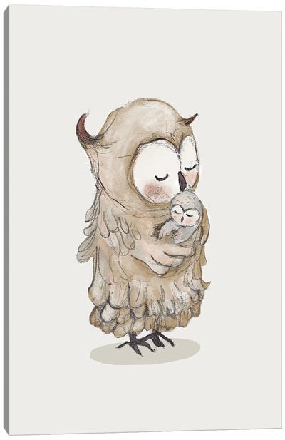 Owl III Canvas Art Print - Paola Zakimi