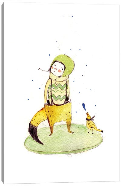 Custom Fox Canvas Art Print - Paola Zakimi