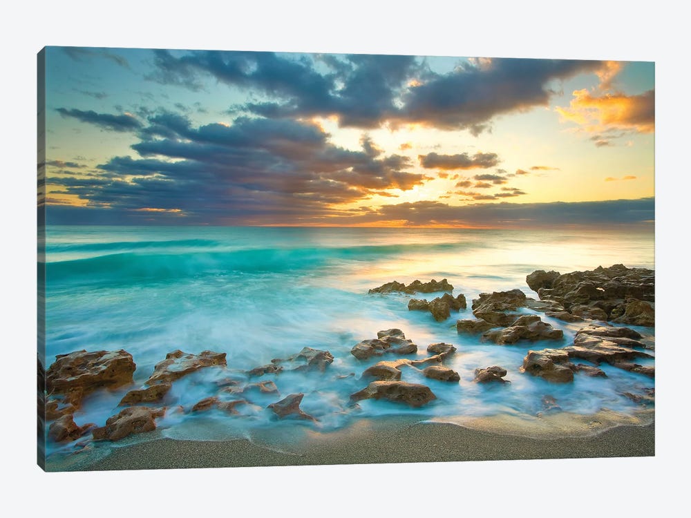 Ocean Sunrise by Patrick Zephyr 1-piece Canvas Print
