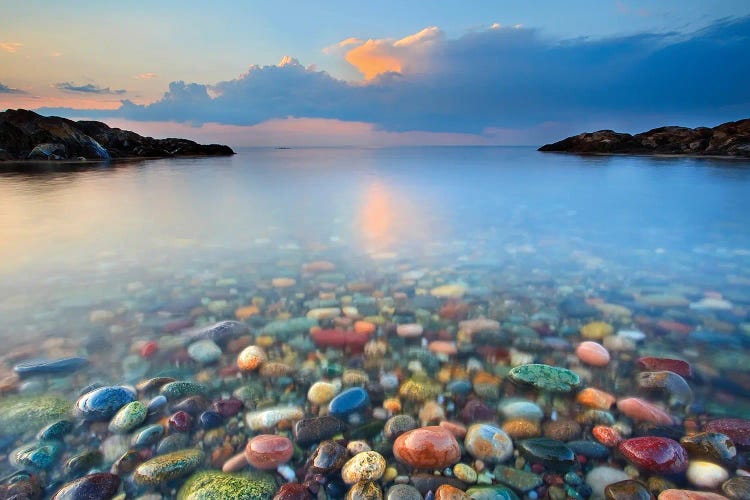 Colored Rocks by Patrick Zephyr wall art