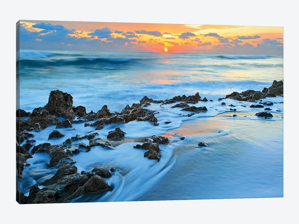 Painted Ocean by Patrick Zephyr 1-piece Canvas Print