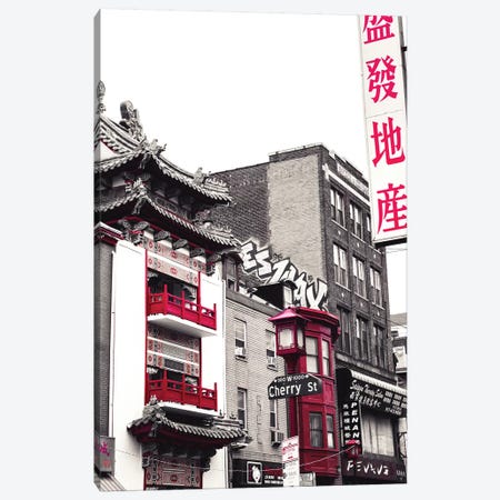 Chinatown Reds I Canvas Print #QNT31} by Sonja Quintero Canvas Print