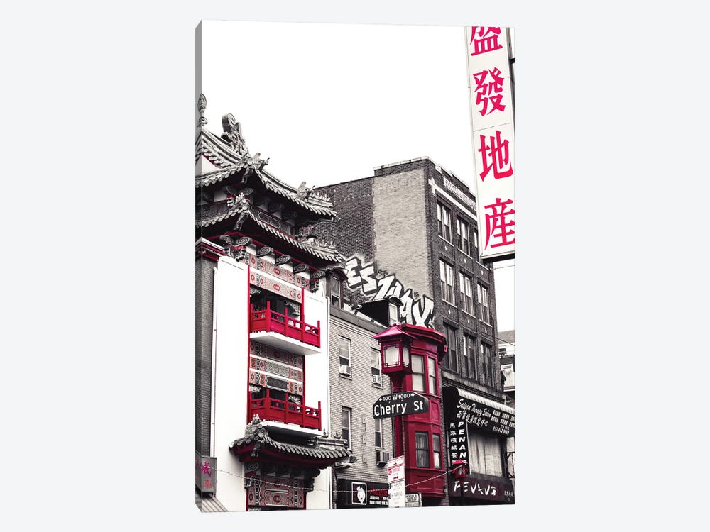 Chinatown Reds I by Sonja Quintero 1-piece Canvas Wall Art