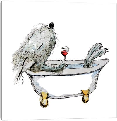 Summer In The Bath Canvas Art Print - The Quaint and Quirky