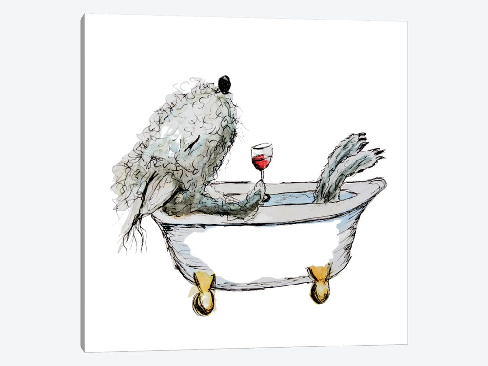 Summer In The Bath by The Quaint and Quirky 1-piece Canvas Wall Art