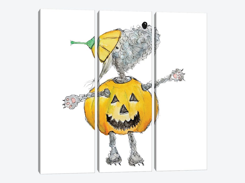 Summer In Her Pumpkin Suit by The Quaint and Quirky 3-piece Canvas Art