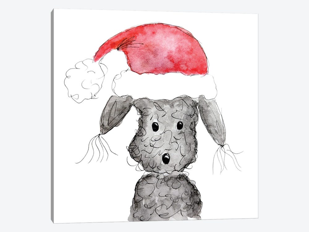 Santa Paws by The Quaint and Quirky 1-piece Canvas Print