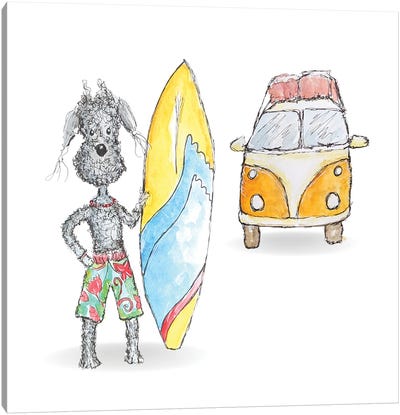 Summer's Adventure Canvas Art Print - Volkswagen