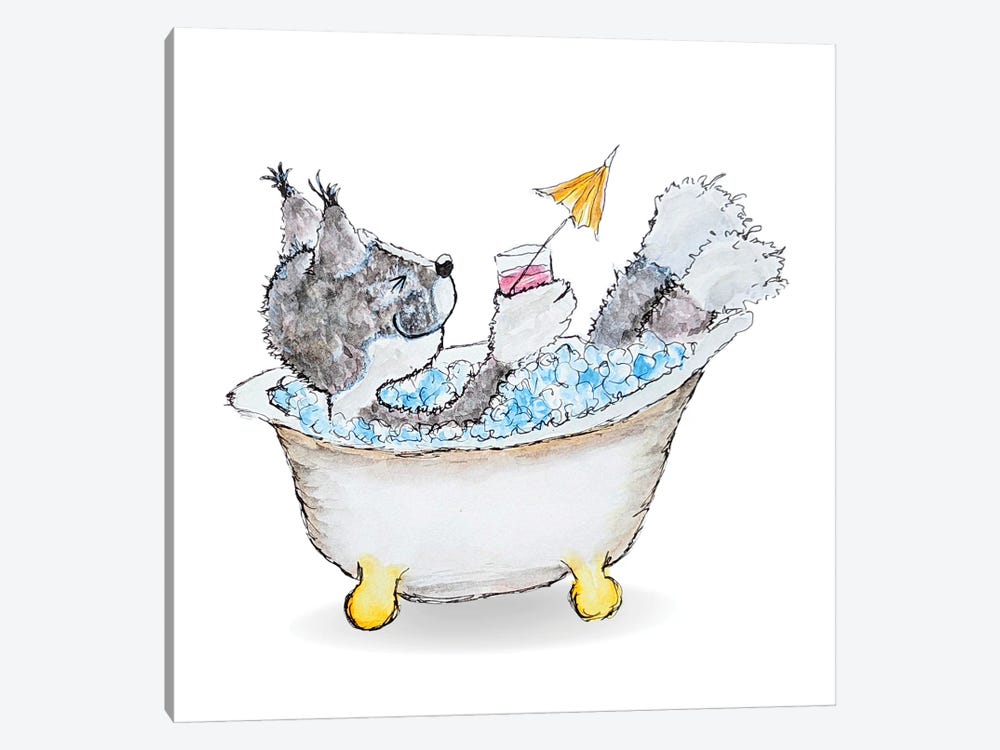 Haggis In The Bath by The Quaint and Quirky 1-piece Canvas Artwork