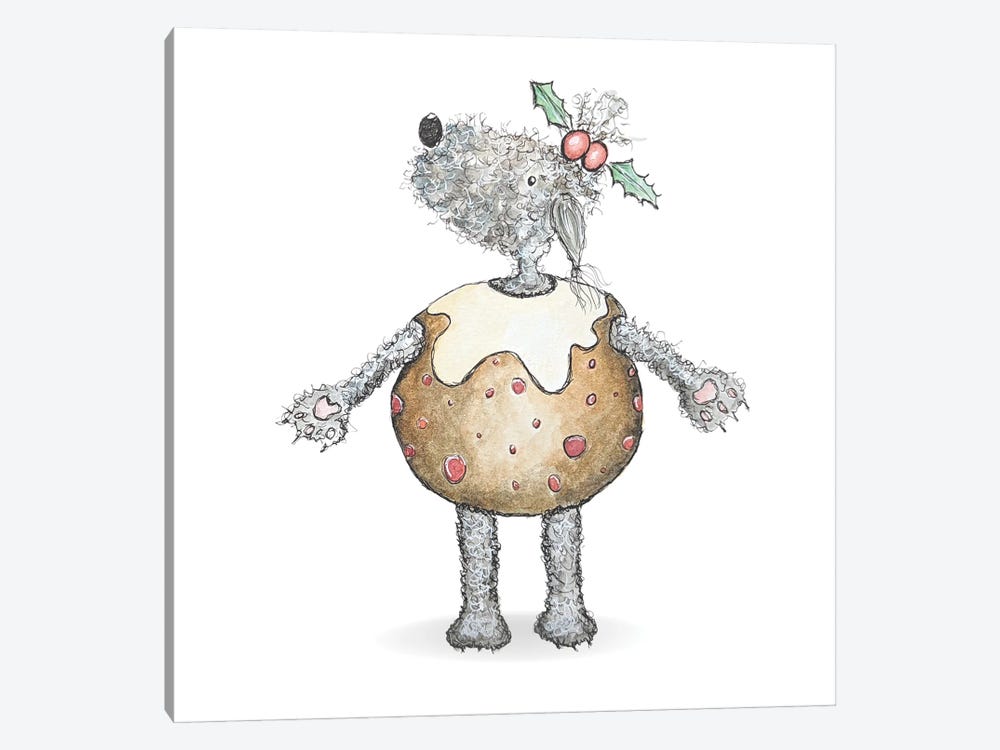 Summer In Her Christmas Pudding Suit by The Quaint and Quirky 1-piece Canvas Art Print