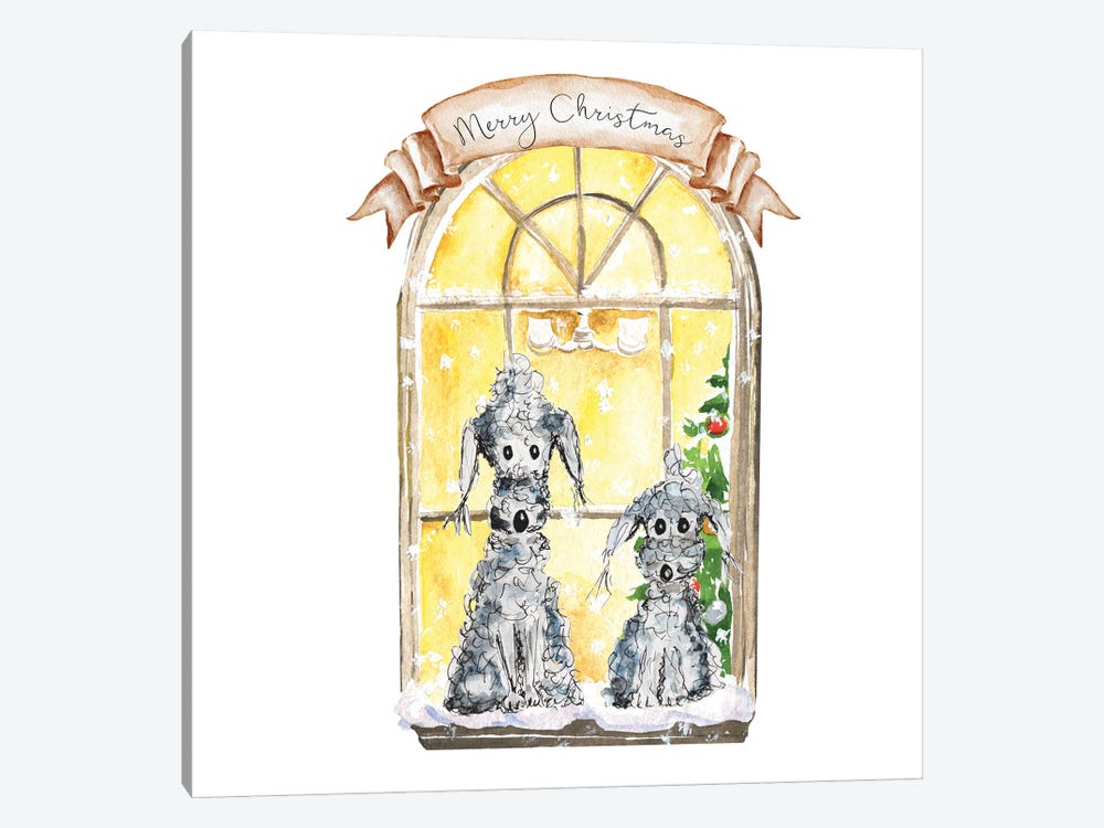 Christmas Window by The Quaint and Quirky 1-piece Canvas Artwork