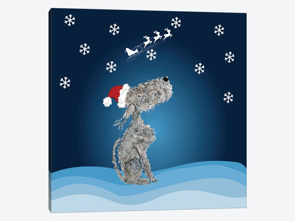 Waiting For Santa by The Quaint and Quirky 1-piece Canvas Wall Art