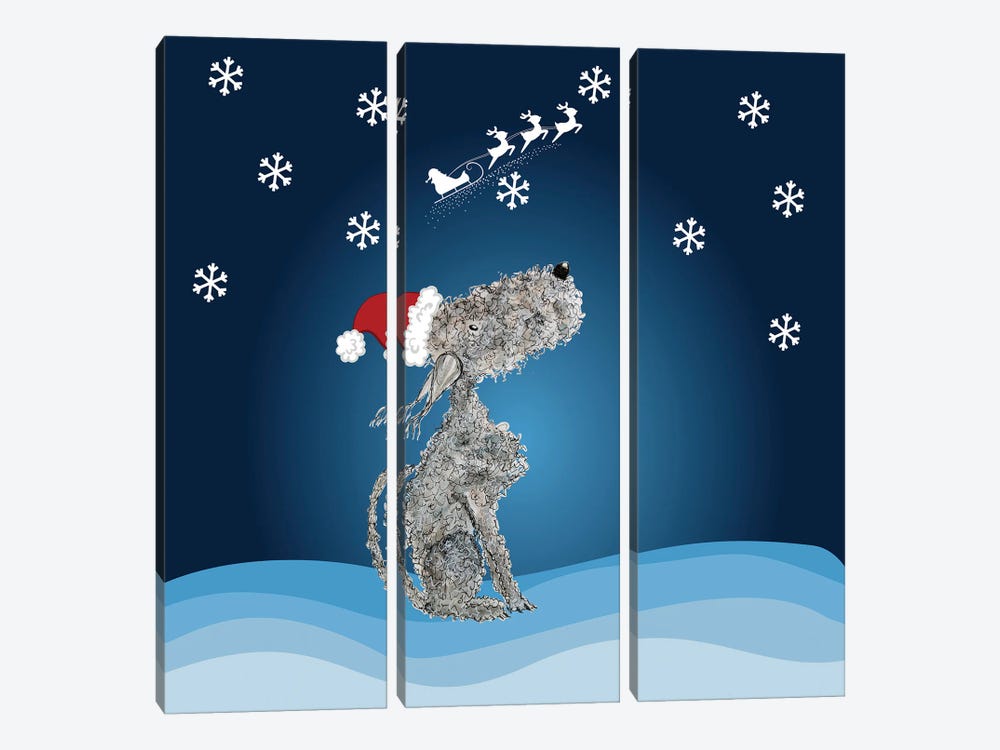 Waiting For Santa by The Quaint and Quirky 3-piece Canvas Artwork