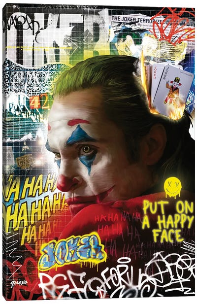 Joker Canvas Art Print - Quexo Designs