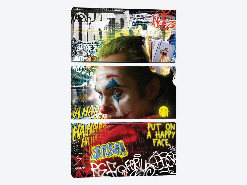 Joker by Quexo Designs 3-piece Canvas Wall Art