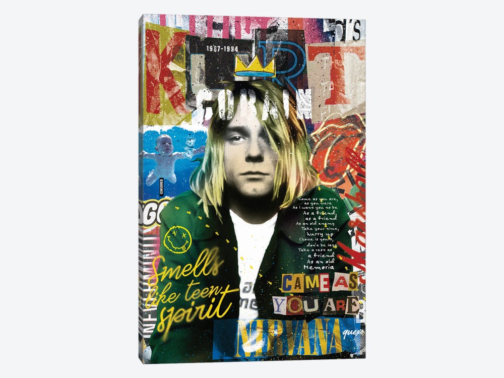 Kurt Cobain by Quexo Designs 1-piece Canvas Artwork