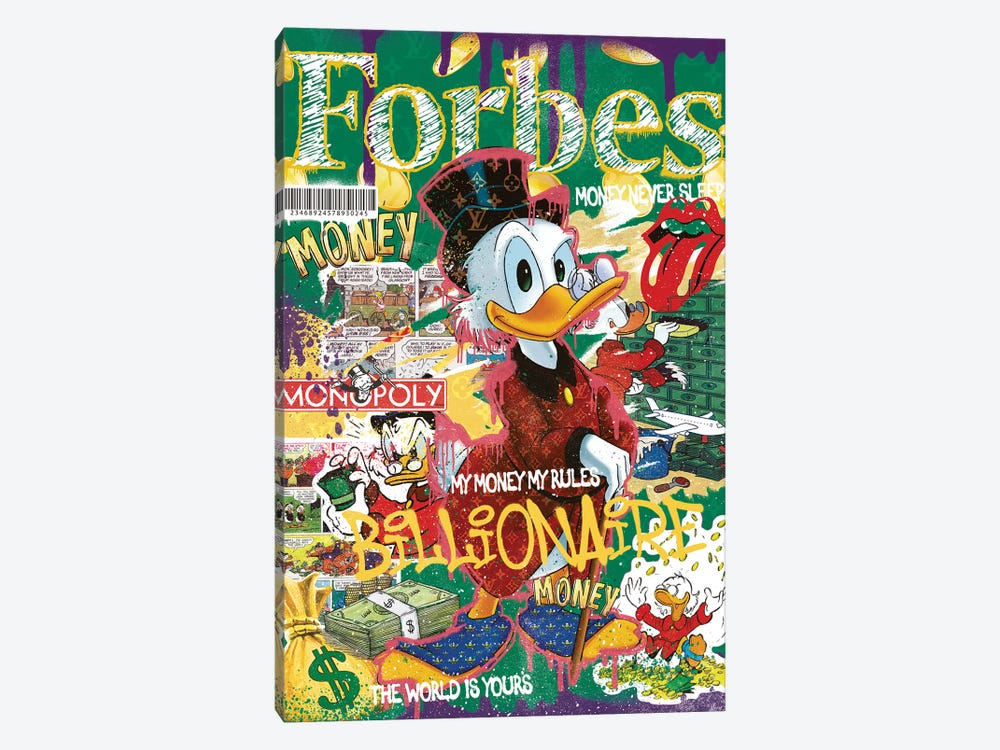 Uncle Scrooge Forbes by Quexo Designs 1-piece Canvas Wall Art