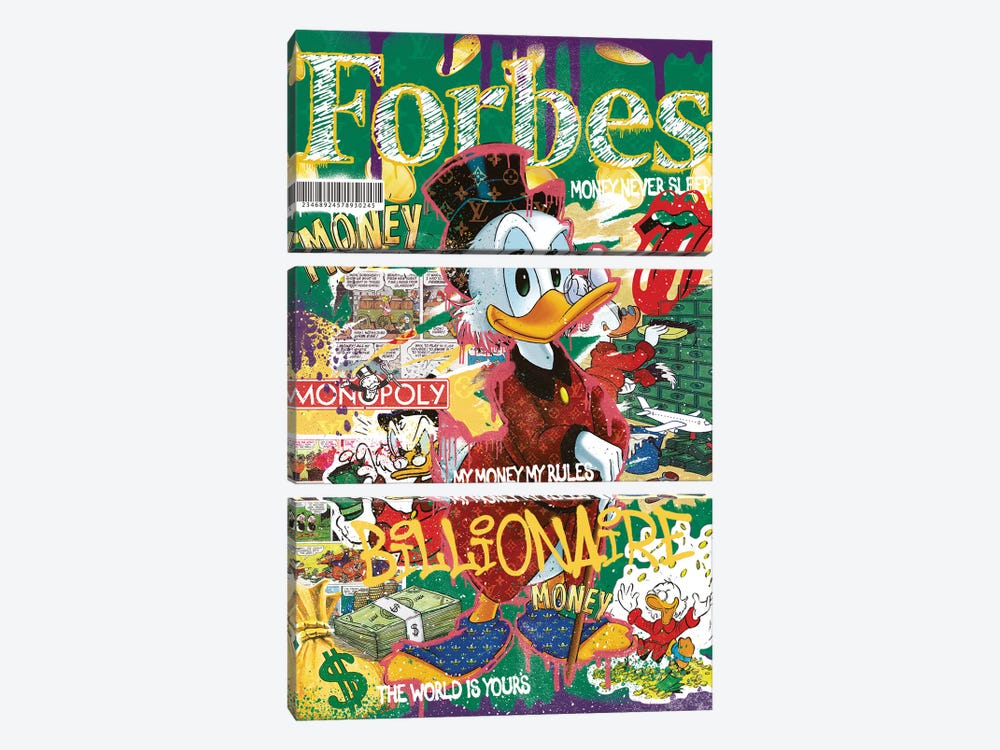 Uncle Scrooge Forbes by Quexo Designs 3-piece Canvas Artwork
