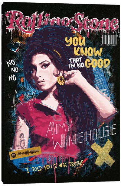 Amy Canvas Art Print - Amy Winehouse