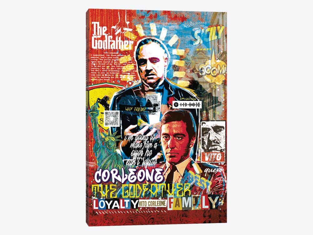 Godfather Vol.2 by Quexo Designs 1-piece Canvas Art