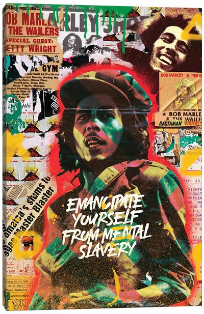 Bob Marley Canvas Art Print - Quexo Designs