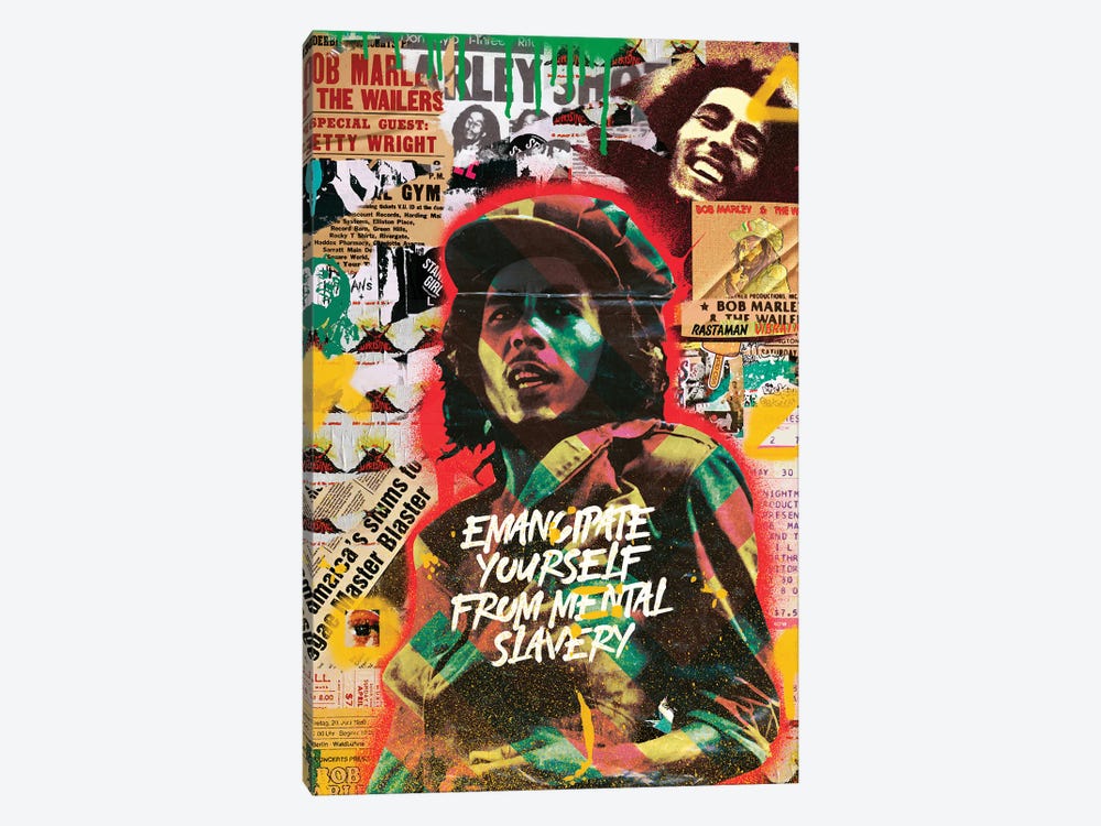 Bob Marley by Quexo Designs 1-piece Canvas Art Print