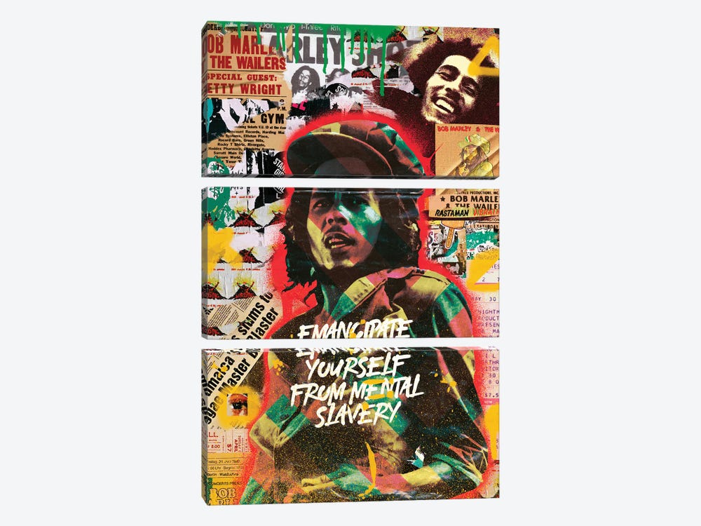 Bob Marley by Quexo Designs 3-piece Art Print