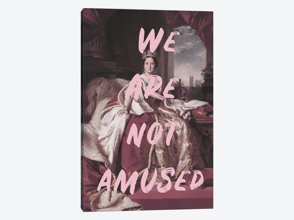 Queen Victoria 'We Are Not Amused' by Grace Digital Art Co 1-piece Canvas Wall Art